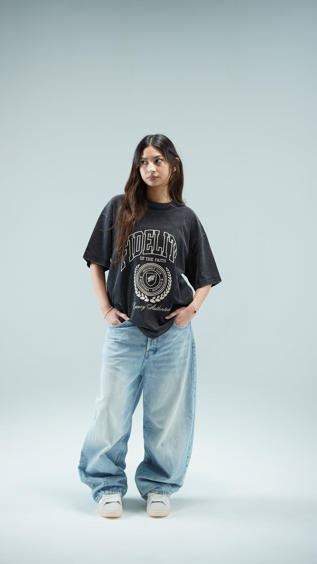 ORIGINALS' CLUB GRAPHIC T-SHIRT - WASHED BLACK
