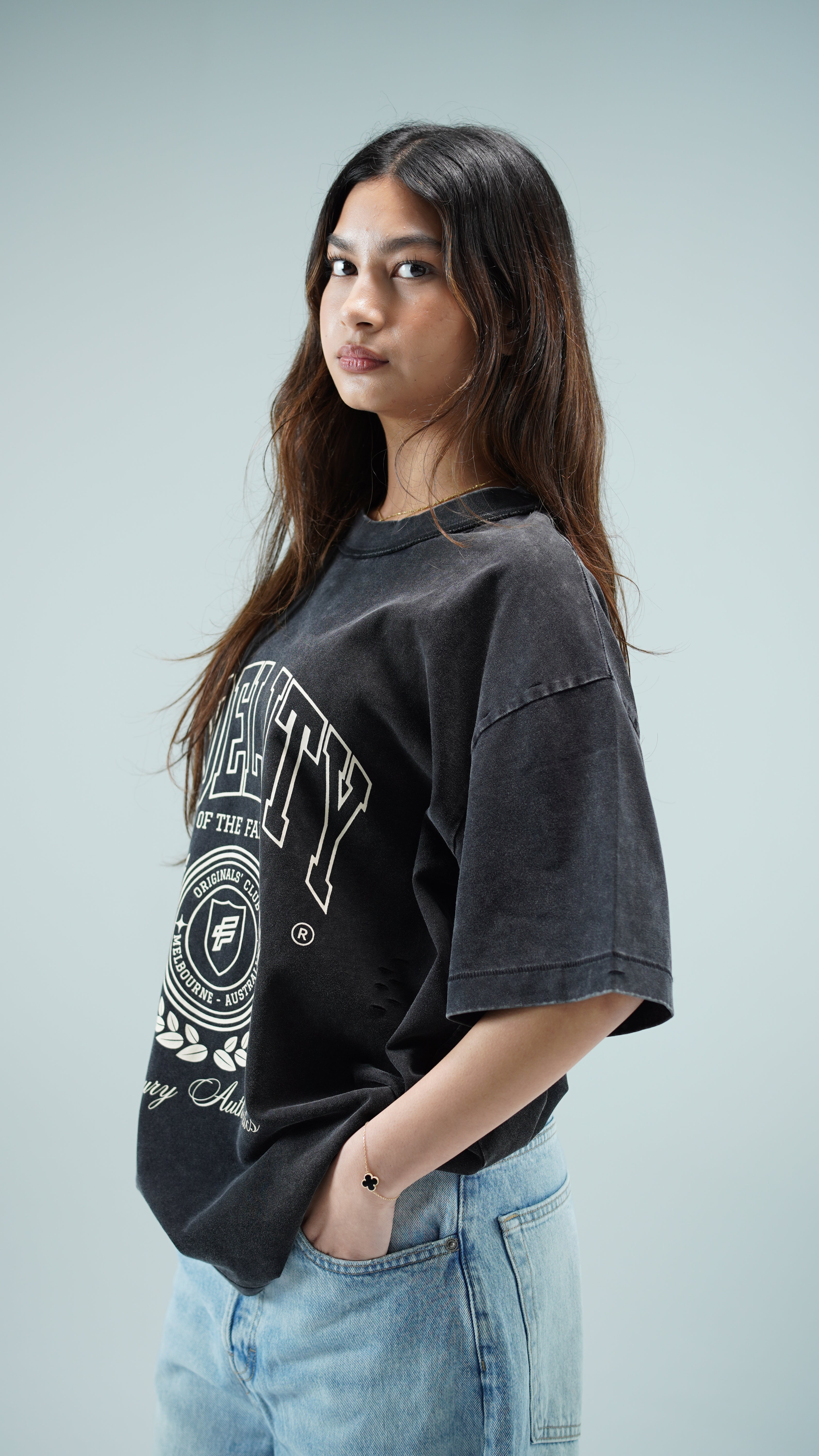 ORIGINALS' CLUB GRAPHIC T-SHIRT - WASHED BLACK