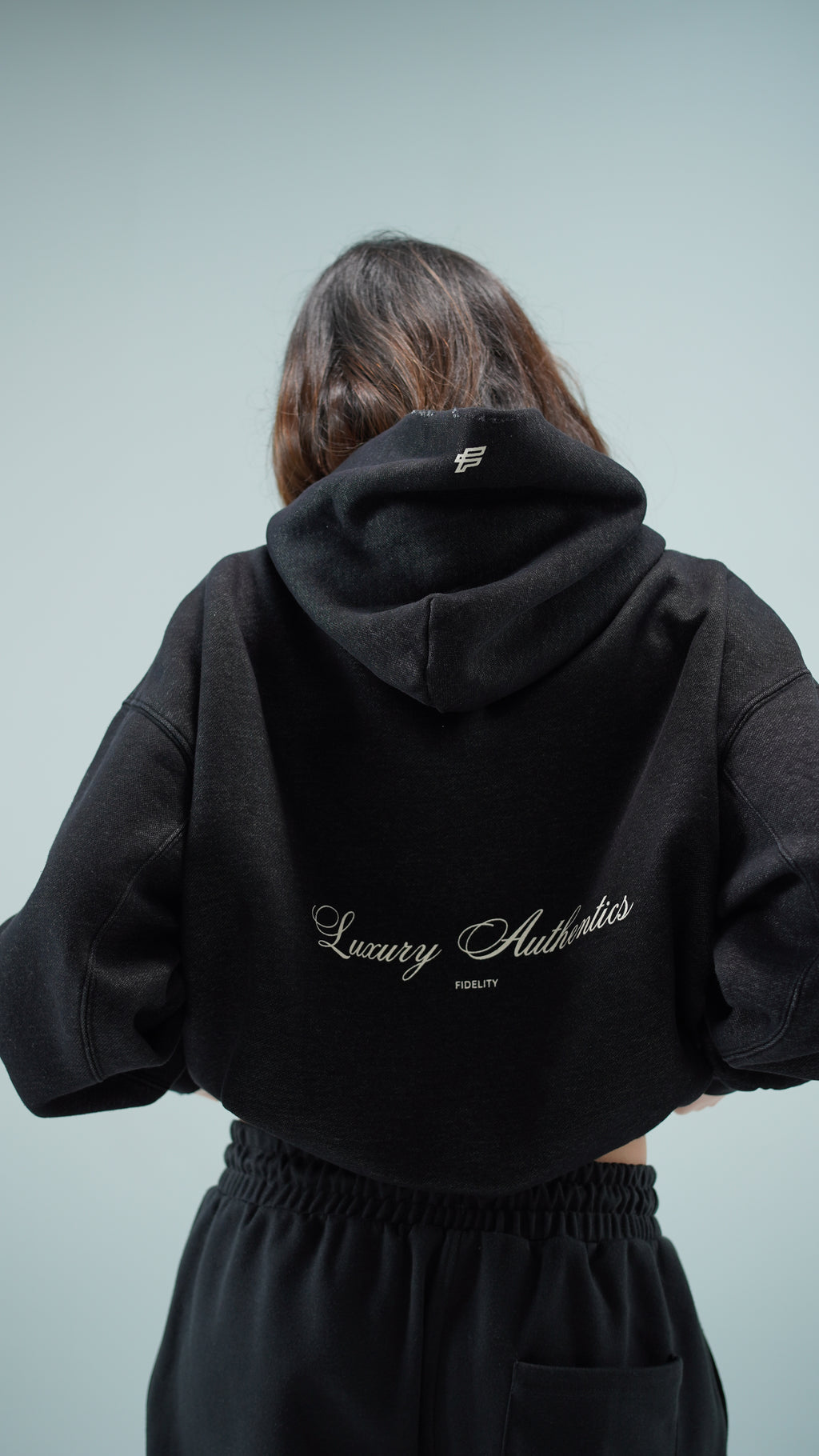 ORIGINALS' CLUB GRAPHIC BOXY HOODIE - WASHED BLACK